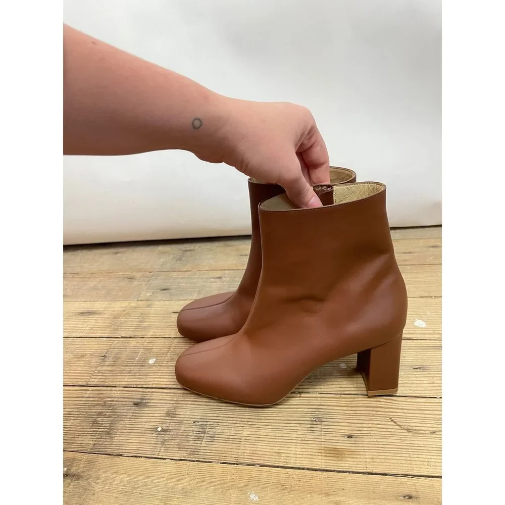Maraym Nassir Zadeh Brown Leather Agnes Boot (39) - Picture 6 of 7